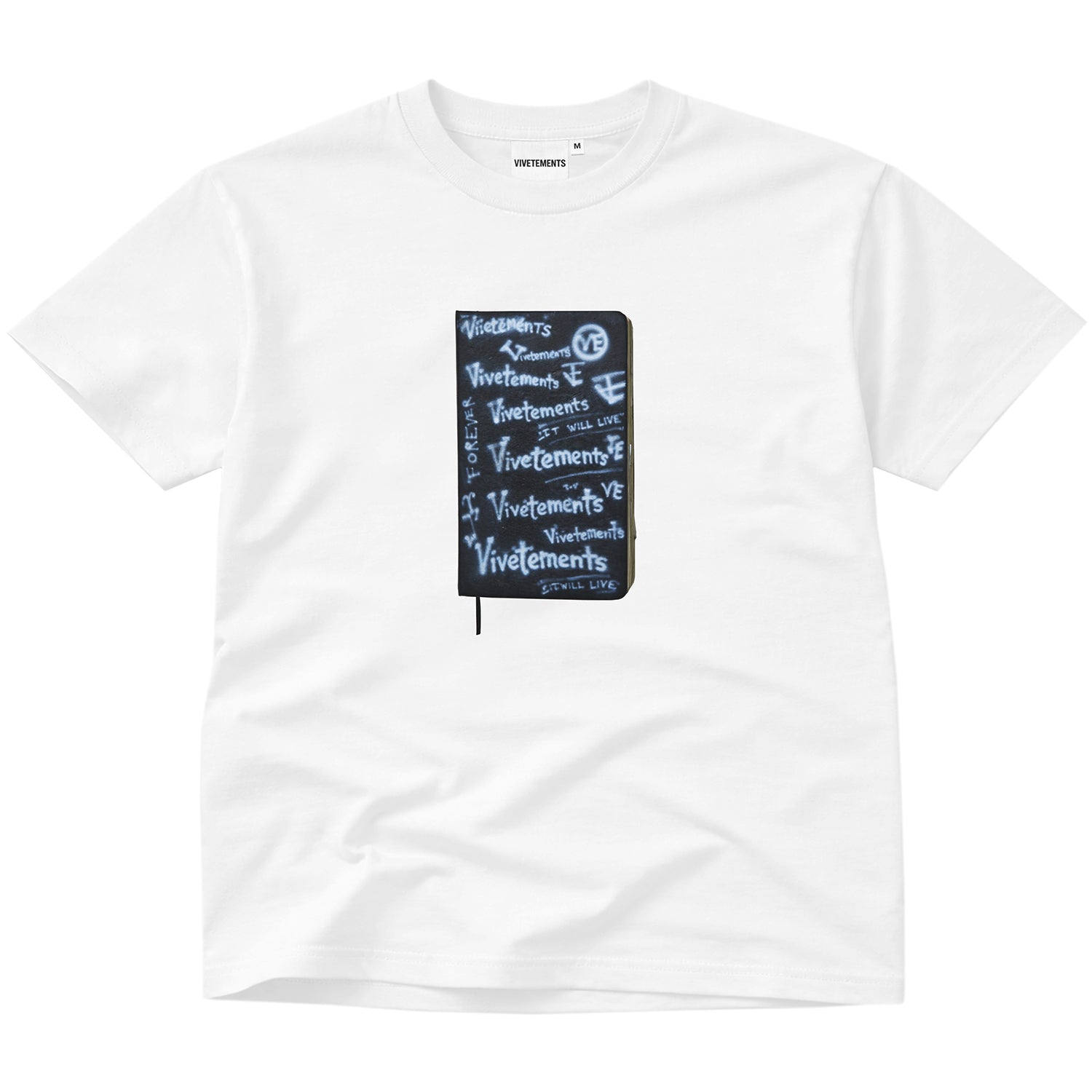 VIVETEMENTS JOURNAL TEE (White)
